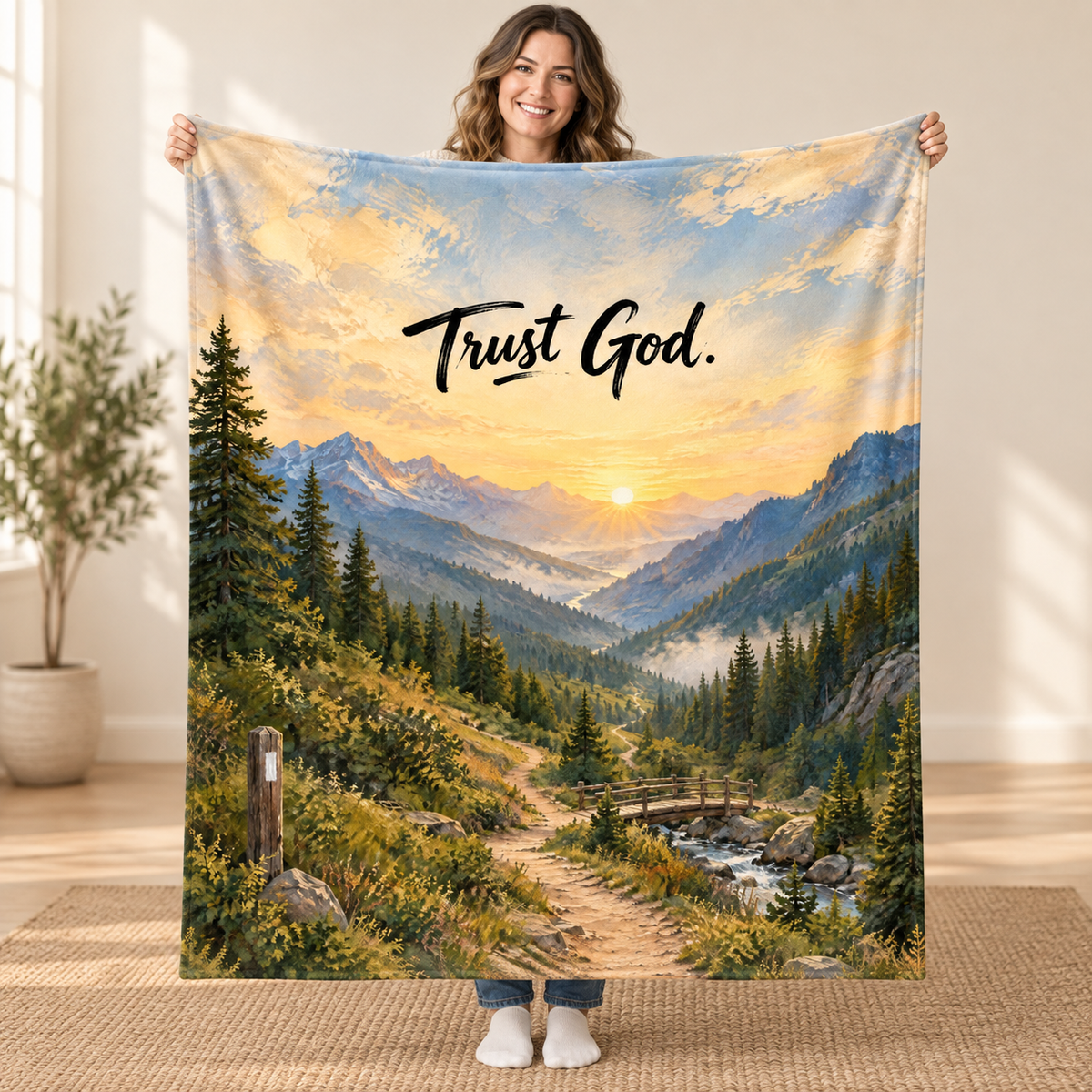 Trust God - Simple Faith blankets
