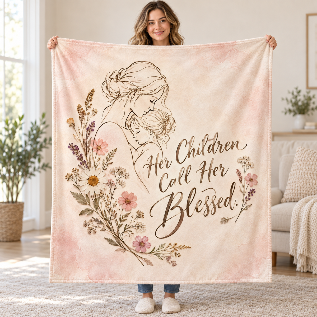 A Mother's Faith - Home & Family Blessings blankets