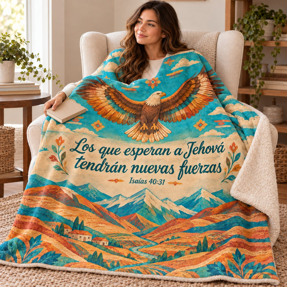 Los que esperan a Jehová
tendrán nuevas fuerzas blanket, wrapped around a reader