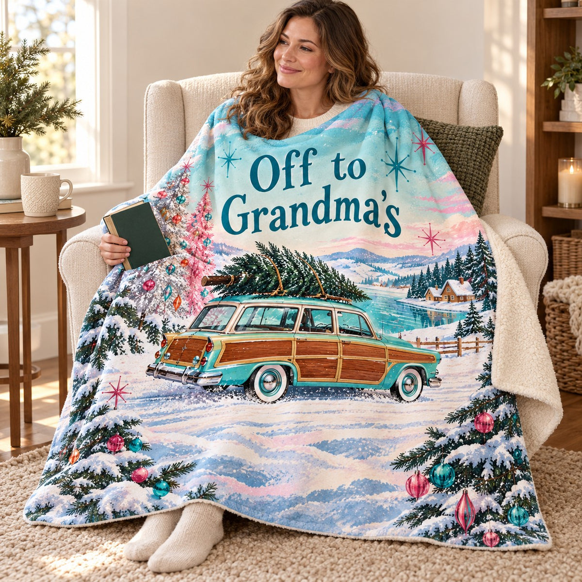 Off to Grandma's blanket, wrapped around a reader
