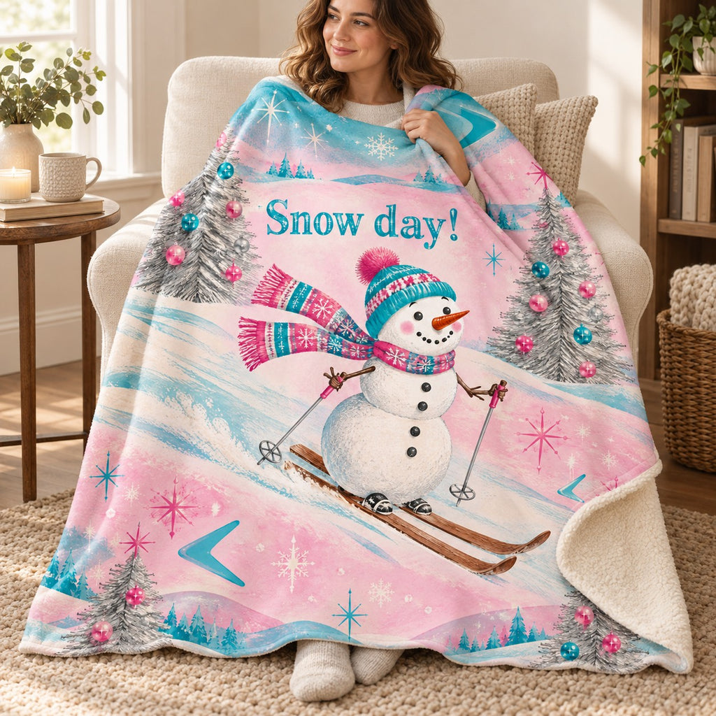 Snow day! blanket, wrapped around a reader