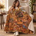 Ground-Level Picnic blanket, wrapped around a reader