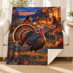 Turkey at Blue Hour blanket, on a sofa