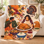 Ingredient Cascade blanket, on a sofa