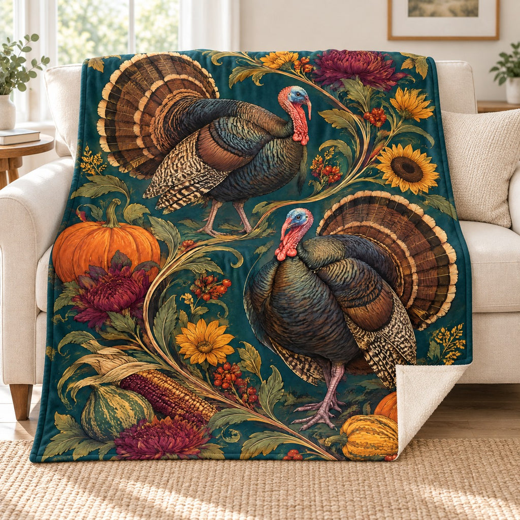 Two S-Shaped Paths blanket, on a sofa