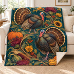 Two S-Shaped Paths blanket, on a sofa