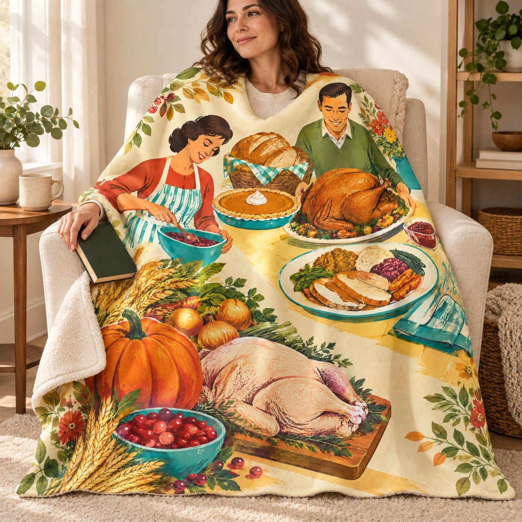 Raw to Finished blanket, wrapped around a reader