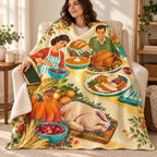 Raw to Finished blanket, wrapped around a reader