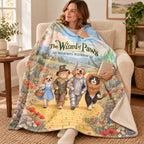 The Wizard of Paws - longhaired Chihuahua blanket, wrapped around a reader