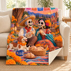 Picnic Together blanket, on a sofa