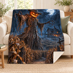 Harvest Watcher blanket, on a sofa