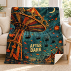 Swing After Dark blanket, on a sofa