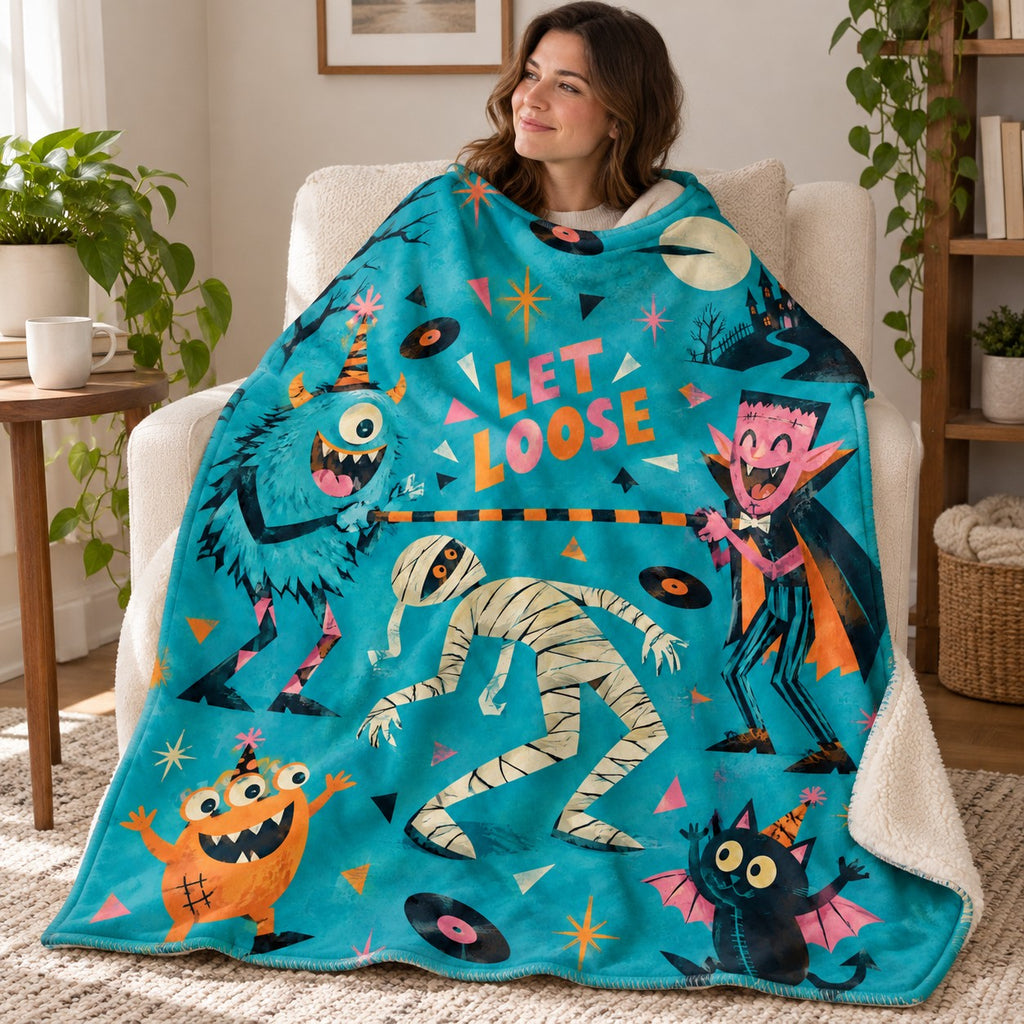 Mummy Limbo Night blanket, wrapped around a reader