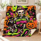 Skull Candy Static blanket, on a sofa