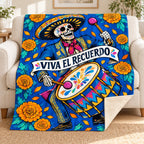 Celebration Drummer blanket, on a sofa