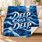 Deep Calls to Deep blanket, on a sofa