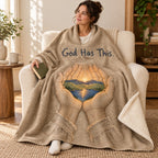 God Has This blanket, wrapped around a reader