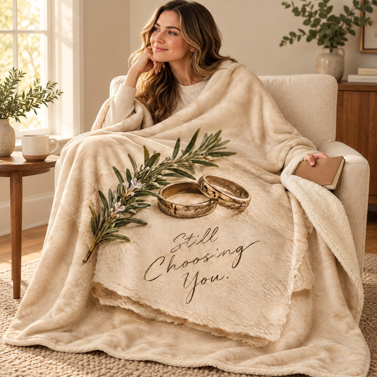 Still Choosing You. blanket, wrapped around a reader