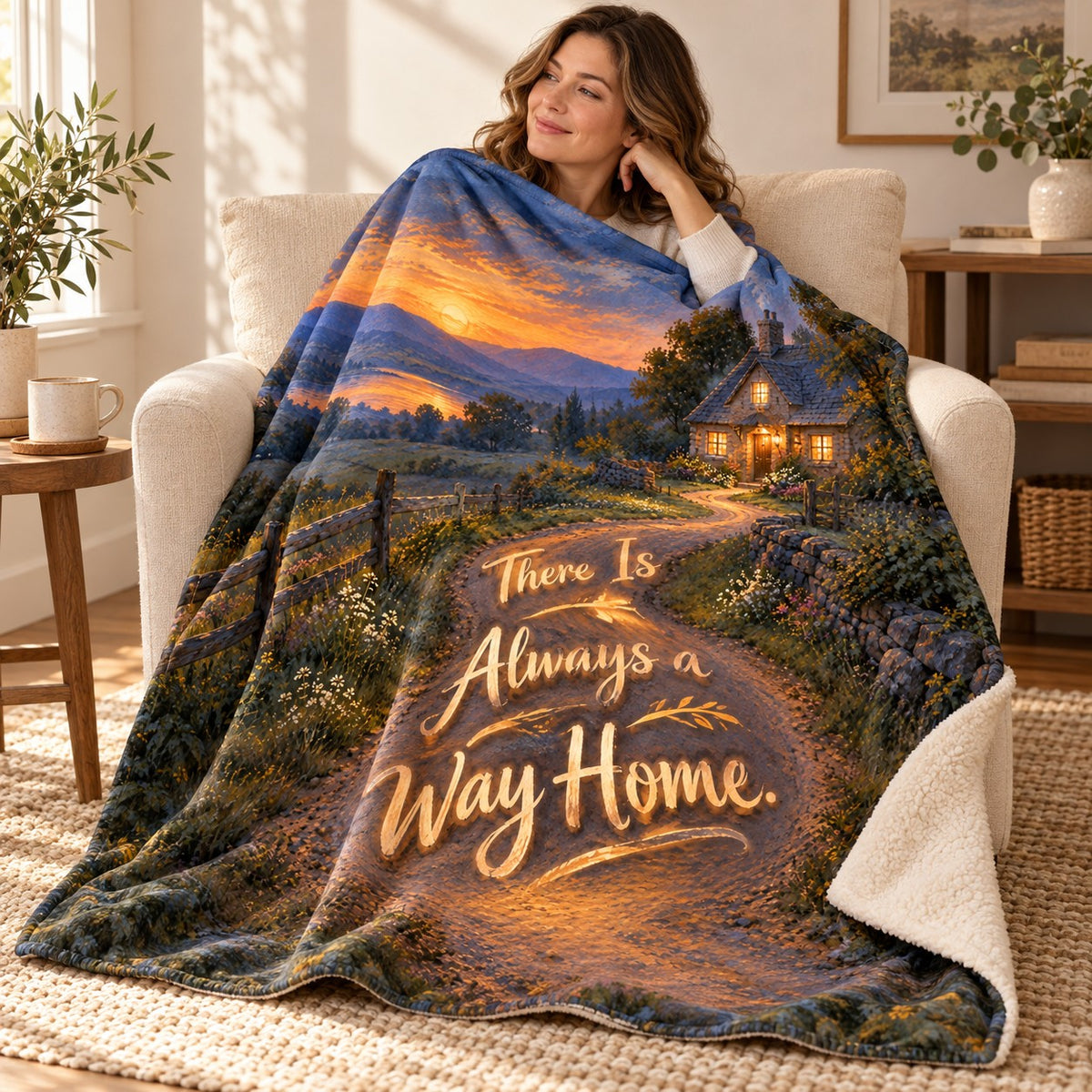 There Is Always a Way Home. blanket, wrapped around a reader