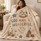 God Made Me Wonderful. blanket, wrapped around a reader