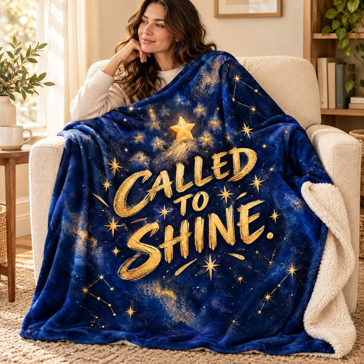 Called to Shine. blanket, wrapped around a reader