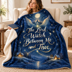The Lord Watch Between Me and Thee. blanket, wrapped around a reader