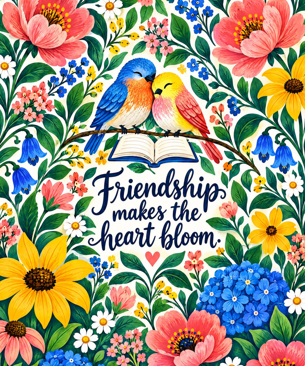Friendship Blooms blanket, full design
