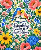 Friendship Blooms blanket, full design