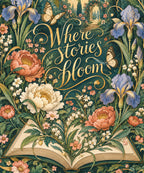 A Garden of Stories blanket, full design