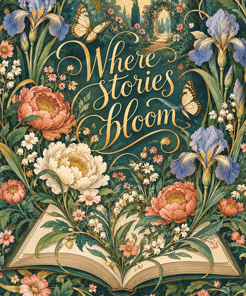 A Garden of Stories blanket, full design