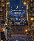 Midnight Library blanket, full design