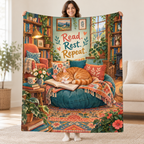 Cozy Cat blanket, held open