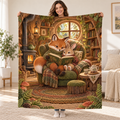 Woodland Stories blanket, held open