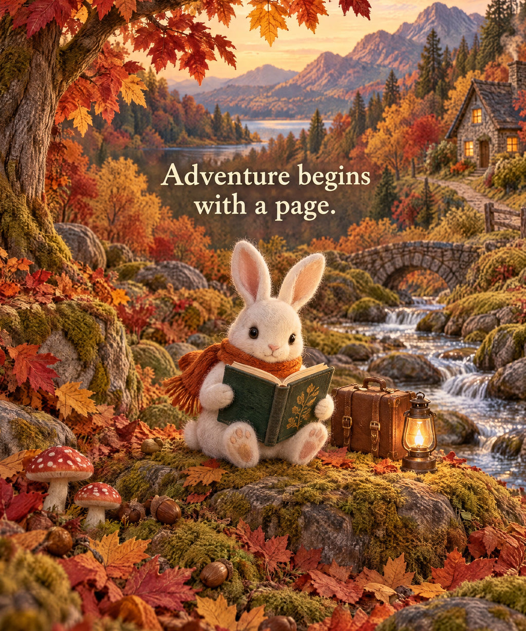 The Rabbit's Journey blanket, full design