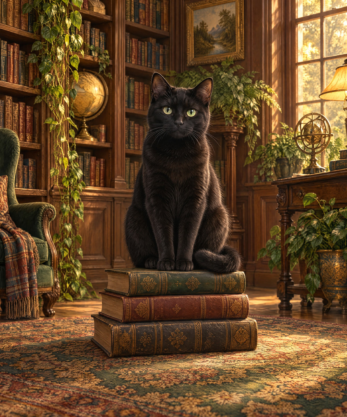 The Library Guardian blanket, full design