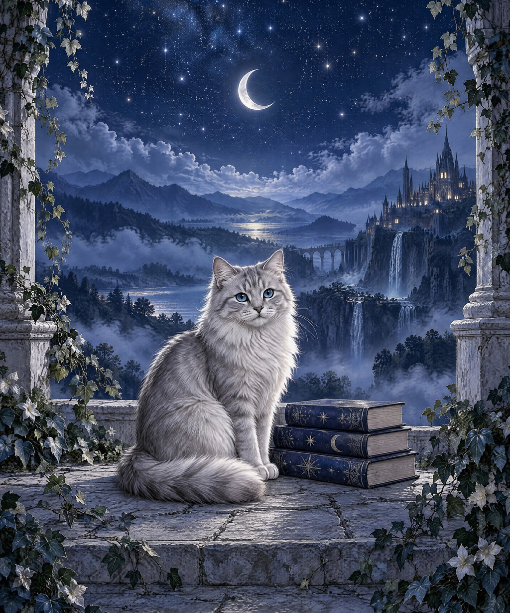Moonlit Pages blanket, full design