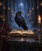 Raven and Open Book blanket, full design
