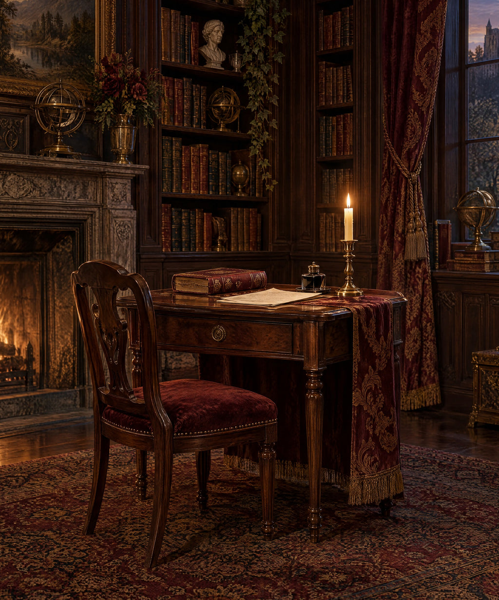 Candlelit Manuscript blanket, full design