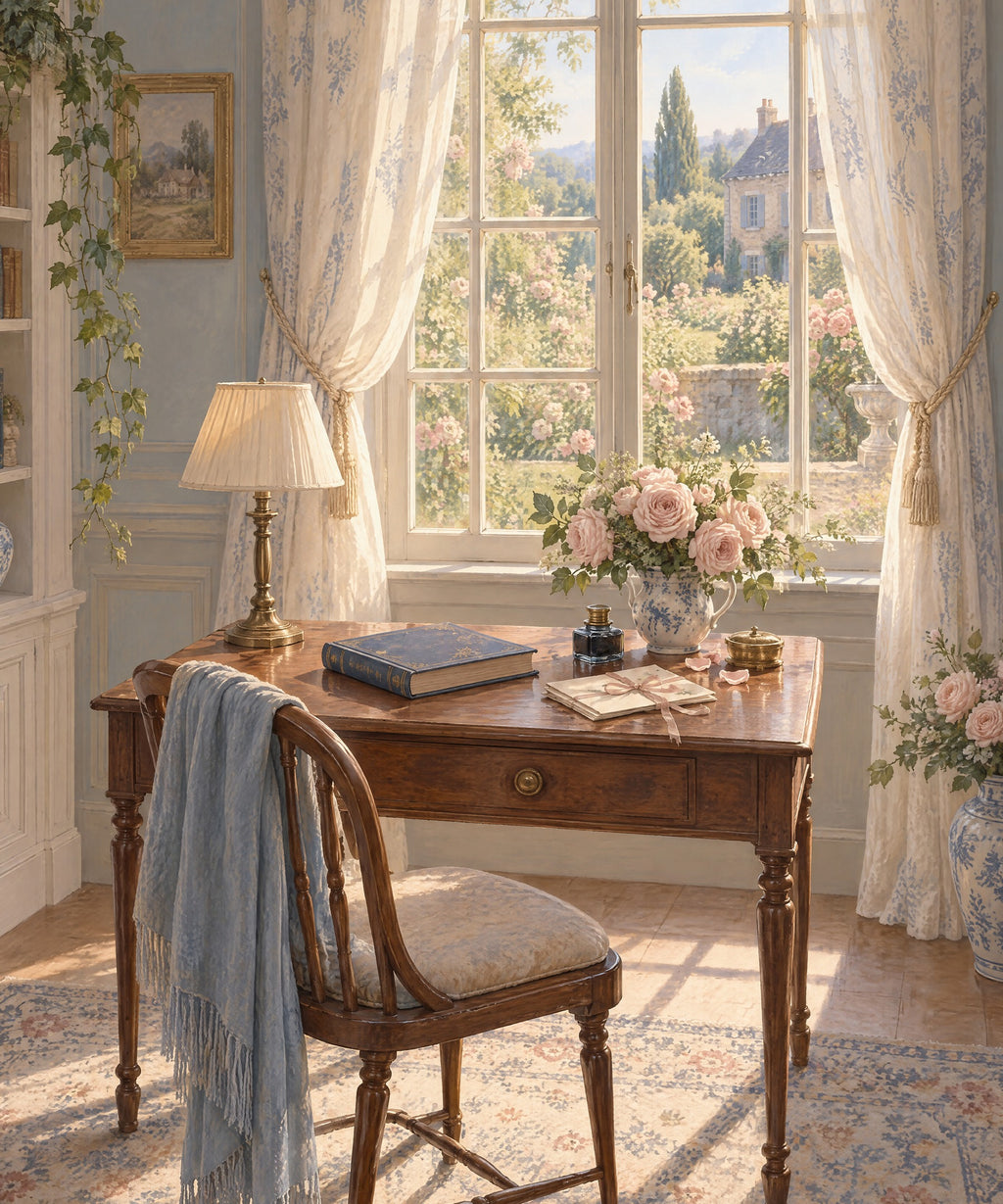 Letters by the Window blanket, full design