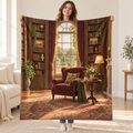 The Country-House Library blanket, held open