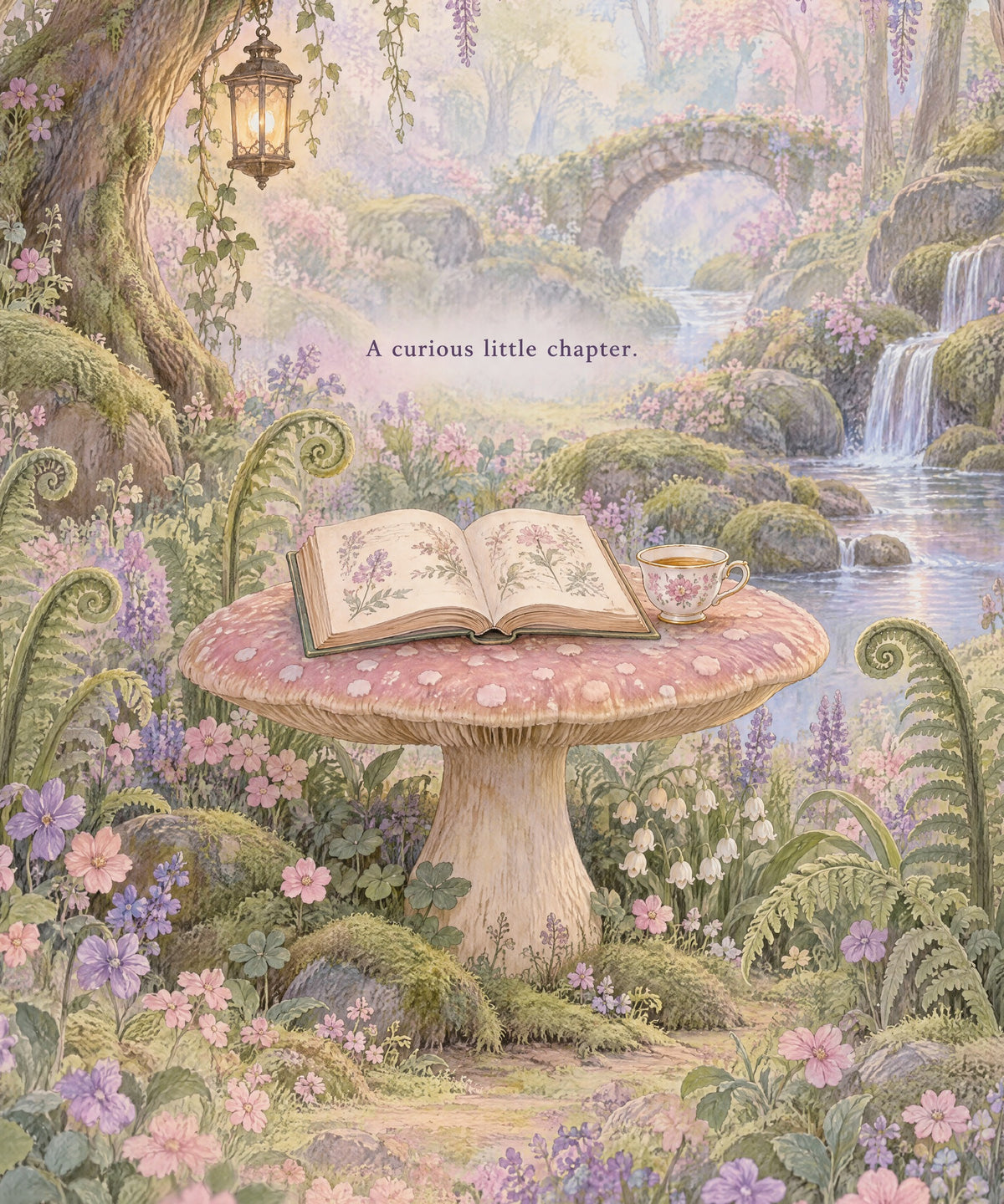 A Curious Little Chapter blanket, full design