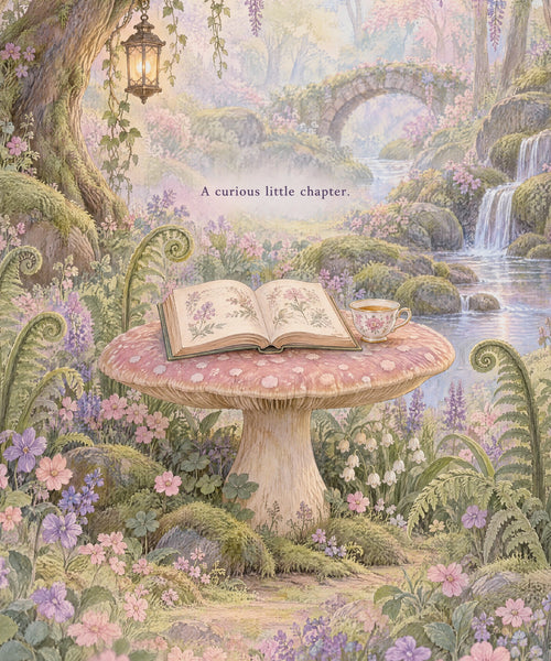 A Curious Little Chapter blanket, full design