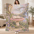 A Curious Little Chapter blanket, held open