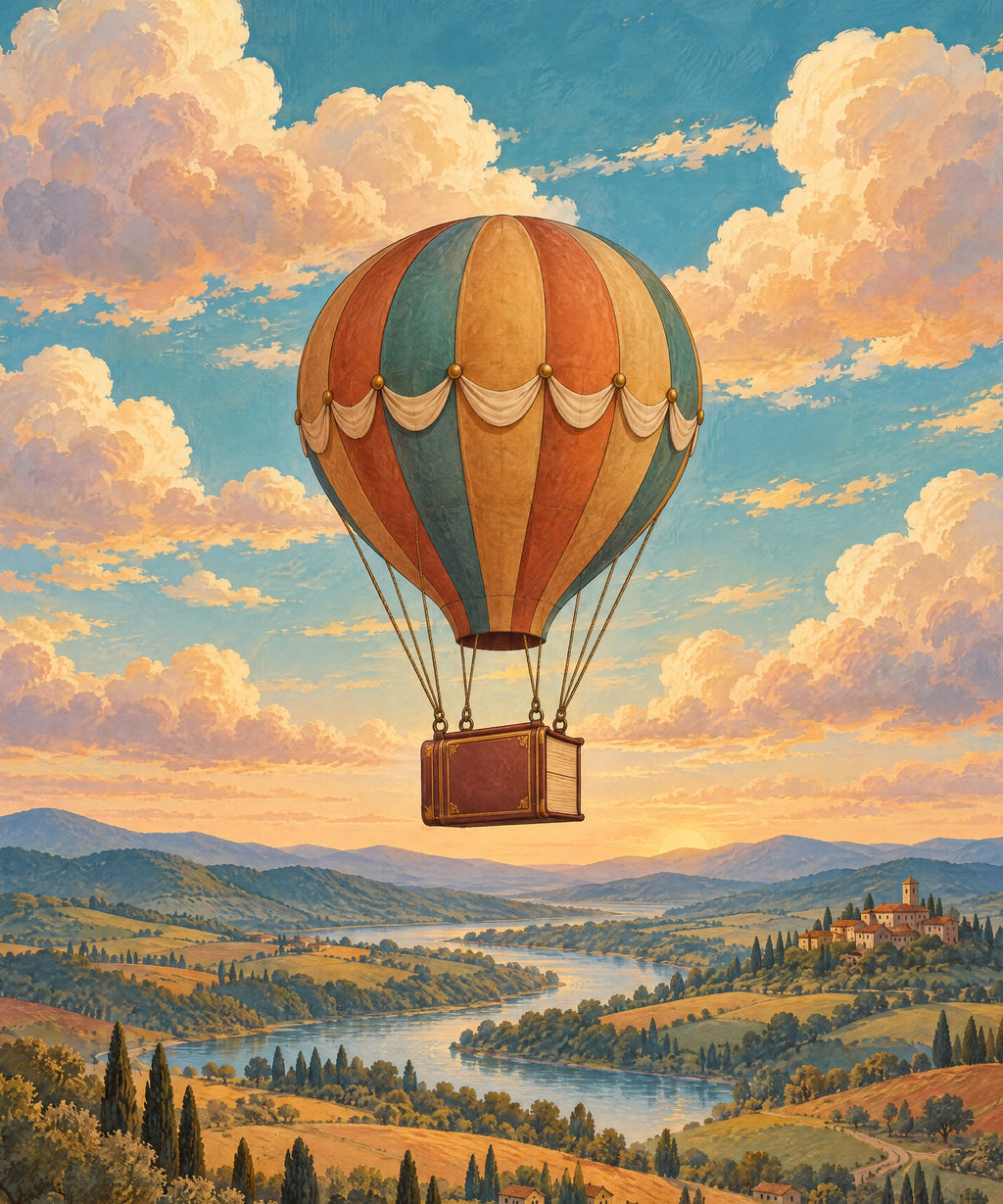 The Balloon Atlas blanket, full design