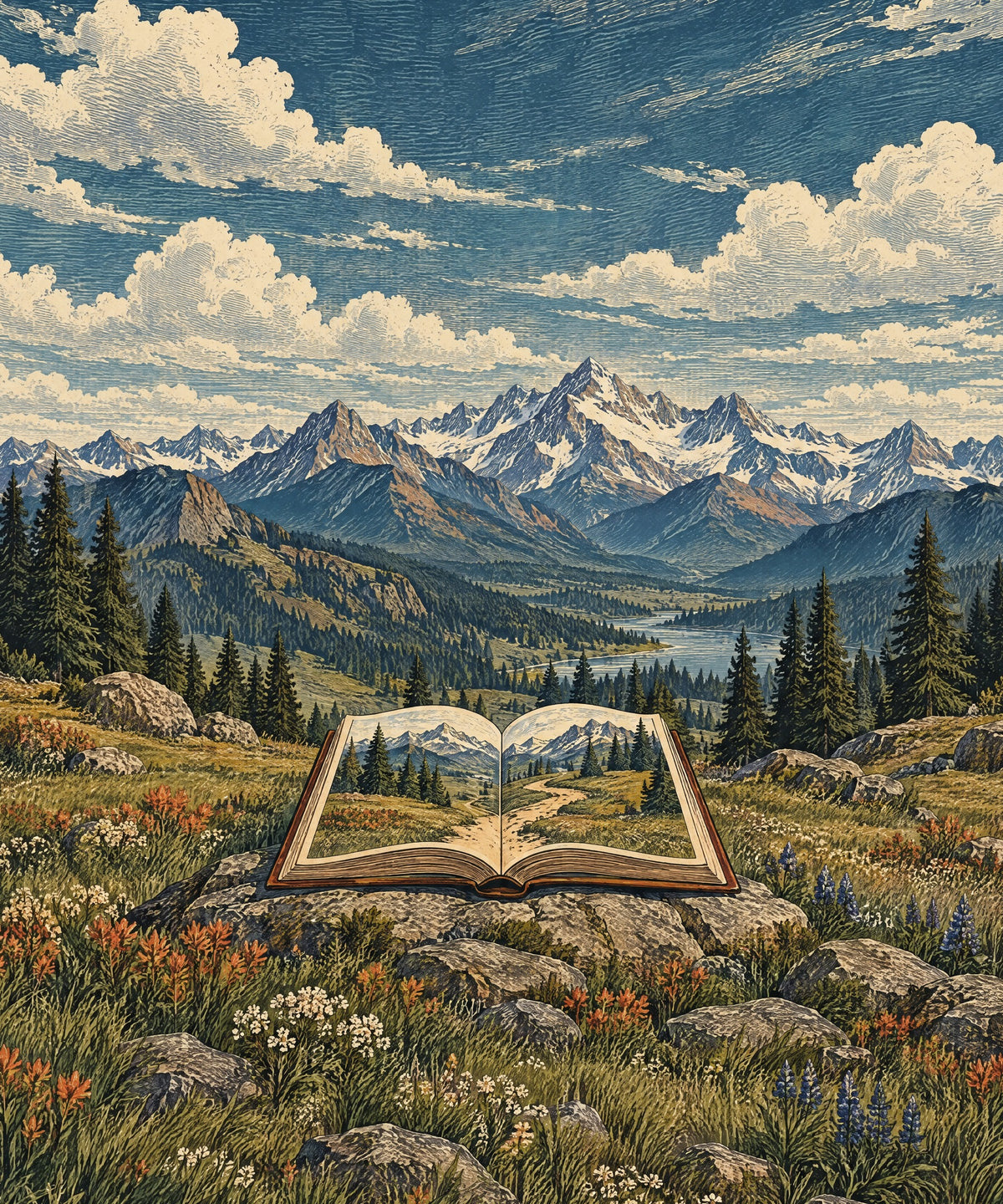The Mountain Chapter blanket, full design