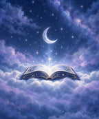 The Moon Keeps Reading blanket, full design