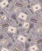 Lavender Letters blanket, full design