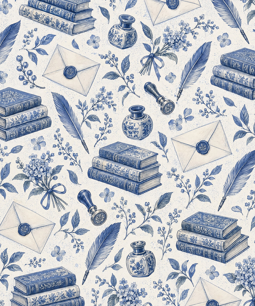 French Blue Post blanket, full design