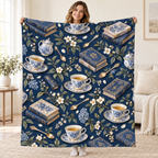 Porcelain and Prose blanket, held open