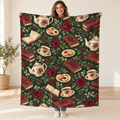 The Velvet Tea Room blanket, held open